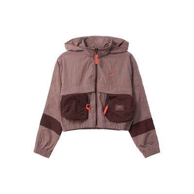 Женская куртка на молнии с капюшоном и логотипом Eclipse Purple Red DV8035-291