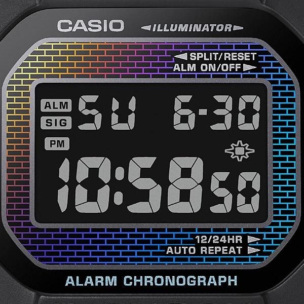 Casio Мужские часы G-SHOCK DW-5600RW-1JF [G-SHOCK Brick Pattern Design] Square Watch Black Digital