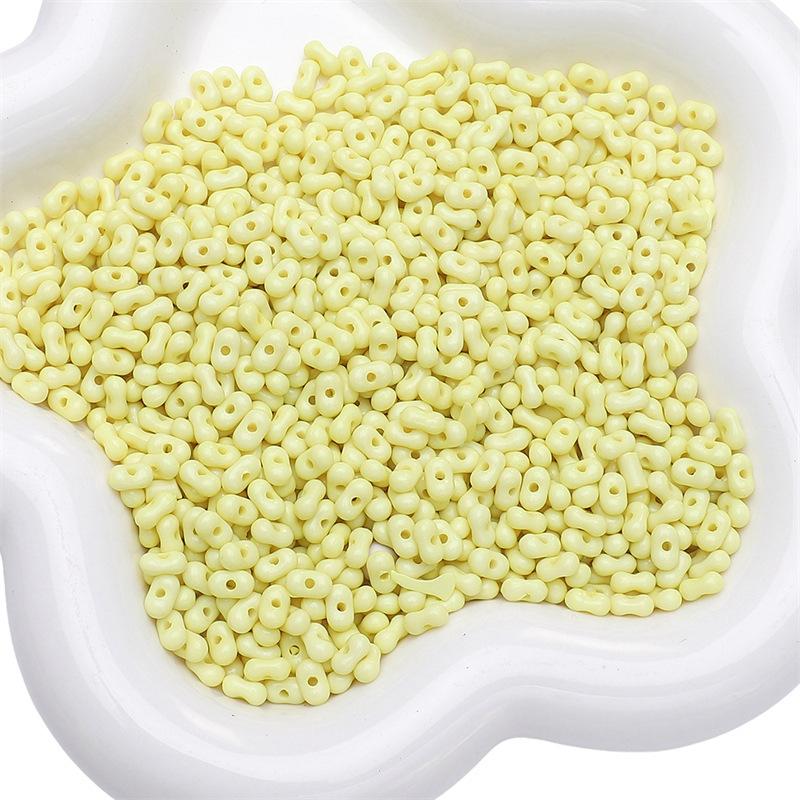 Бусины для браслетов ручной работы Акриловые однотонные бусины в форме арахиса Бусины для ожерелья Полуфабрикаты для нитей Украшения ручной работы своими руками Аксессуары Материалы для аксессуаров