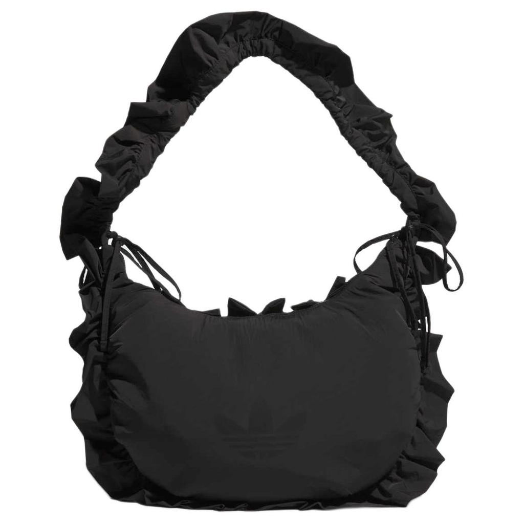 adidas Оригиналы RUFFLE Сумка-тоут из переработанного полиамида Большая женская Черная IA8915