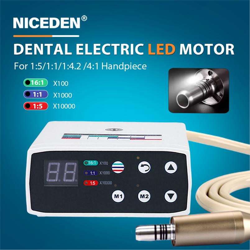 Dental Chair Micro Electric Motor E-Type Connection Optical Low Speed Handpiece with Stable Power Dental Equipment Product