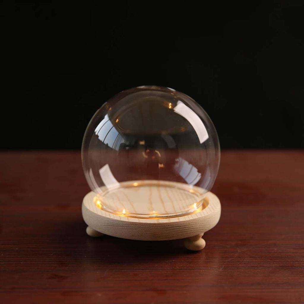 Прозрачный стеклянный колпак декоративный шар-банка круглый многоцелевой глобус витрина для коллекционирования