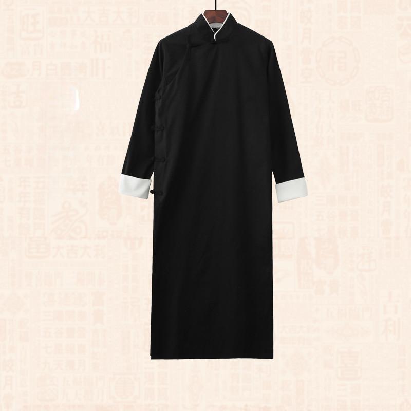 Мужской тренчкот весна-осень длинная куртка кунг-фу пальто винтажный китайский стиль длинный халат детский взрослый костюмы Cross Talk