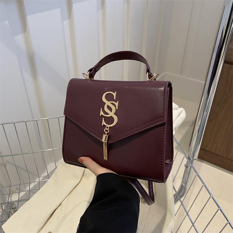 Модная простая сумка через плечо, повседневная женская сумка через плечо, новая стильная сумка, женская ретро-персонализированная маленькая квадратная сумка