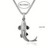 Vintage Auspicious Koi PendantIns Fashion Men's AccessoriesModern Chinese Style Simple Necklace