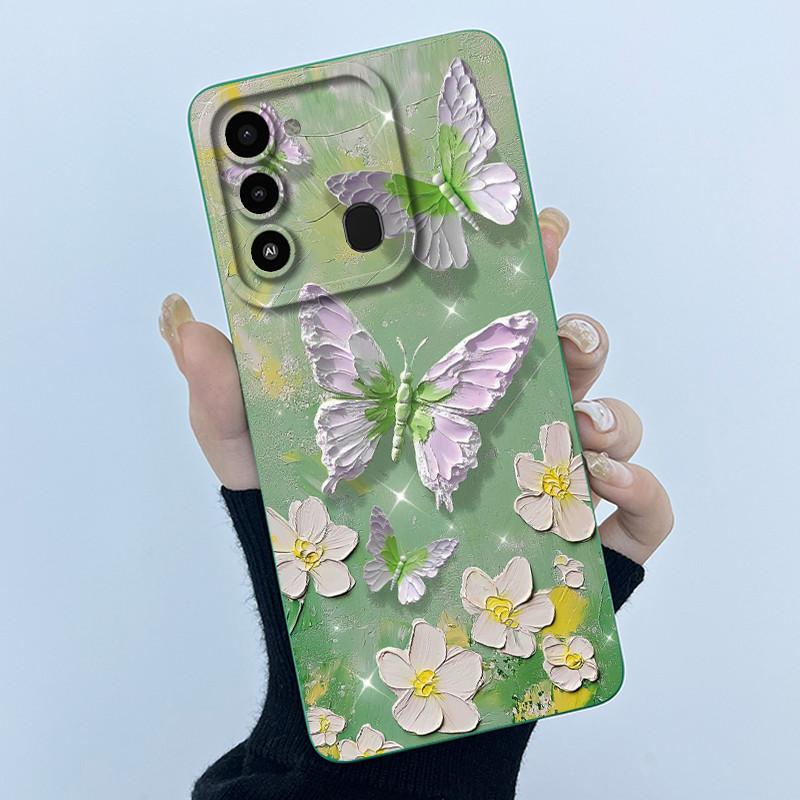 Чехол для телефона Tecno Spark 8C KG5k KG5j Милая Панда Девочки Кошки Жидкий Силикон Задняя Крышка Для Tecno Spark Go 2022 Spark8C Funda