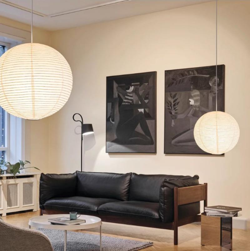 Винтажные абажуры из рисовой бумаги, подвесные светильники, люстры ручной работы в китайском стиле, светильник для кафе, ресторана, светодиодная подвесная лампа