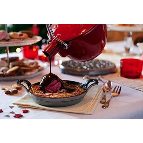 Staub "Round Stackable Dish, Gray, Round, 16cm" Enamel and Iron Gratin Dish [Official Japanese Product] Dish 40509-552
