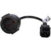 AK-PC-10A Силовой кабель Schuko 3-контактный IEC C14 / EU CEE 7/4 15 см Черный