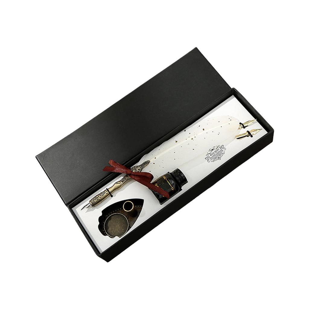 Винтажный набор резных перьевых ручек, блестящий набор перьевых ручек, антикварное каллиграфическое макательное перо