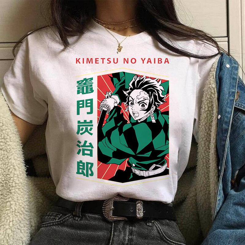 Nezuko Demon Slayer Anime T Shirt Comics Japanese Graphic Printed Cartoon Streetwear Top Oversized Tee Female/Man T-Shirt