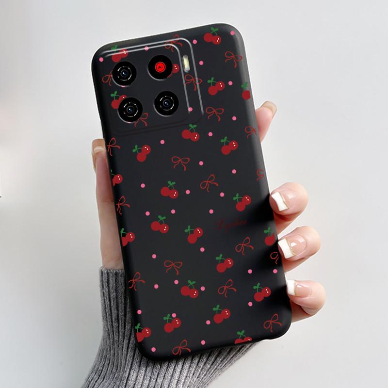 Милый Мультяшный Чехол Для ZTE Blade A56 Z2473 Nubia A56 Печатный Корпус Для Blade A56 Pro Защитная Крышка Мягкий Силикон Черный Корпус