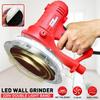 1250W 6 Speed Drywall Sander Wall Polishing Machine Grinding 3500rpm  Handheld Putty Polisher Machine with LED Light And Dust Bag