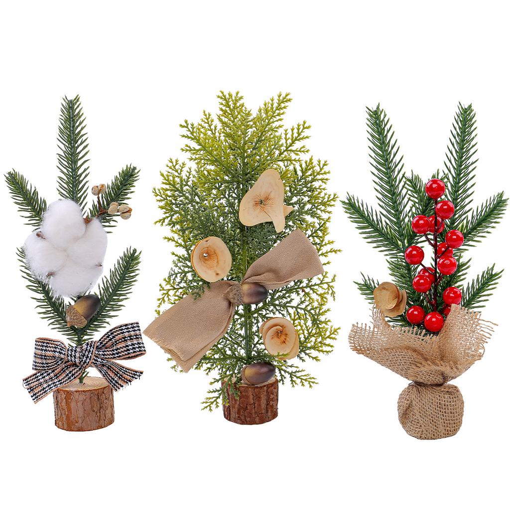 25CM Table Mini Christmas Tree, Small Size Christmas Trees Gift for Kids and Friends, Desktop Christmas Tree, New Year's Tree Decoration