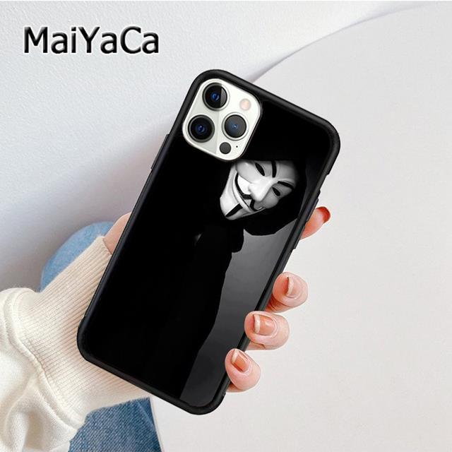 Anonymous Hacker Phone Case Cover For iPhone 17 Air 16 16e 15 plus 11 12 13 14 pro max shell  coque