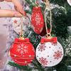 36/12 ШТ. Деревянные Рождественские Украшения Подвесные Украшения Рождественский Шар Подвеска DIY Рождественская Елка Поделки Декор для Дома Новогодние Подарки