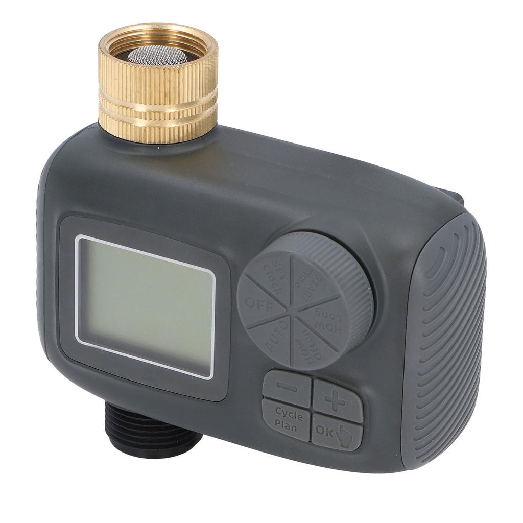Таймер для шланга, латунь, 34 дюйма, вход, 1 выход, IP55, водонепроницаемый ЖК-дисплей для автоматического полива садового разбрызгивателя