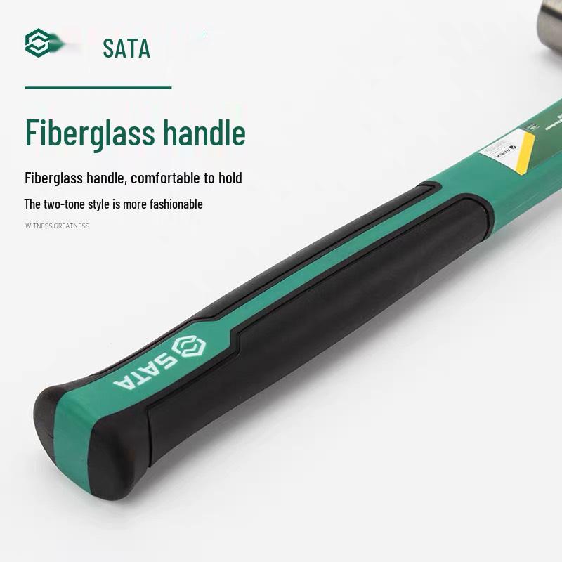 Круглый молоток SATA с нескользящей стекловолоконной ручкой, 0,5 фунта - Бытовой ударный инструмент 92301