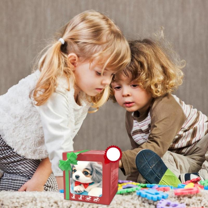 Smarts Realistic Robot Puppies AI Robot Dog,Interactive Plush Dog Robot Walking,Barking,Tail Wagging Kids Adult Toy