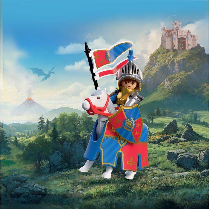 PLAYMOBIL 72119 Chef des Chevaliers du Lion, Adventure les chevaliers, 16 pièces, dès 4 ans