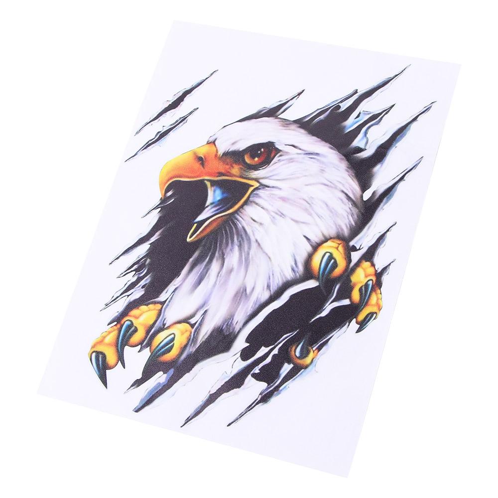 Scratch blocking 3D Simulation Sticker Car Body Decoration Eagle Car Sticker Motorcycle Decal
