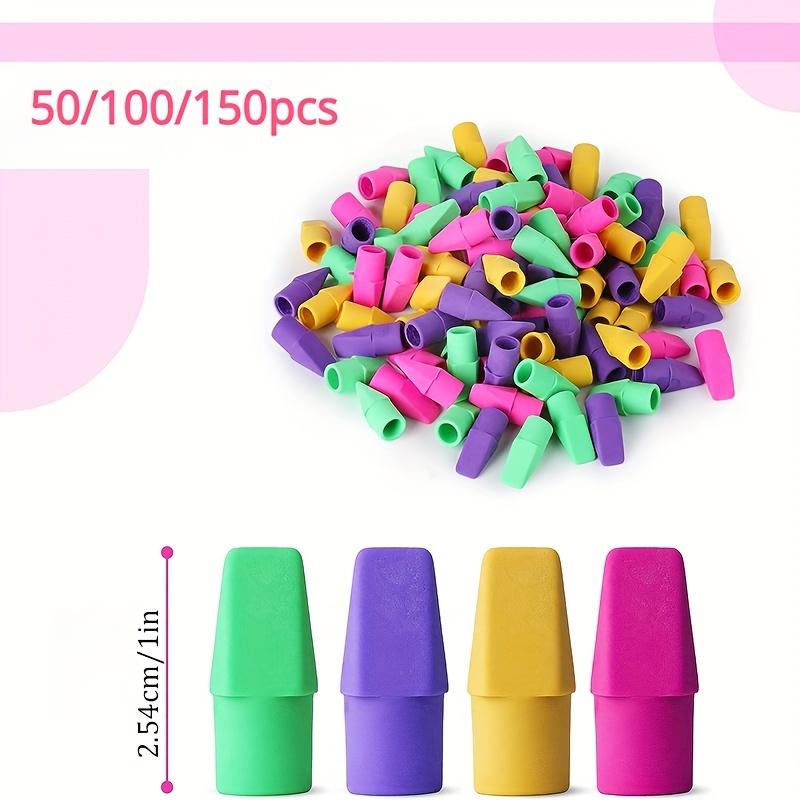50pcs, Erasers for Pencils, Pencil Top Erasers, Eraser Caps,Topper Erasers, Perfect for Kids School and Office Supplies