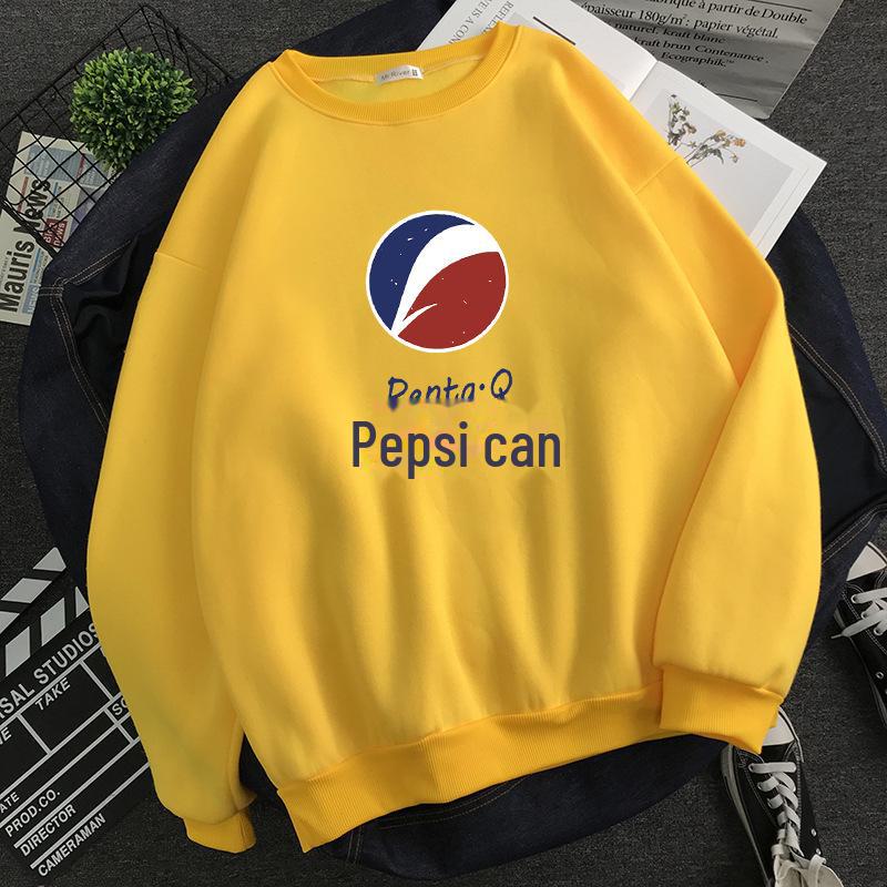 2024 Молодежный трендовый белый бархатный свитшот с круглым вырезом - Теплый осенне-зимний топ