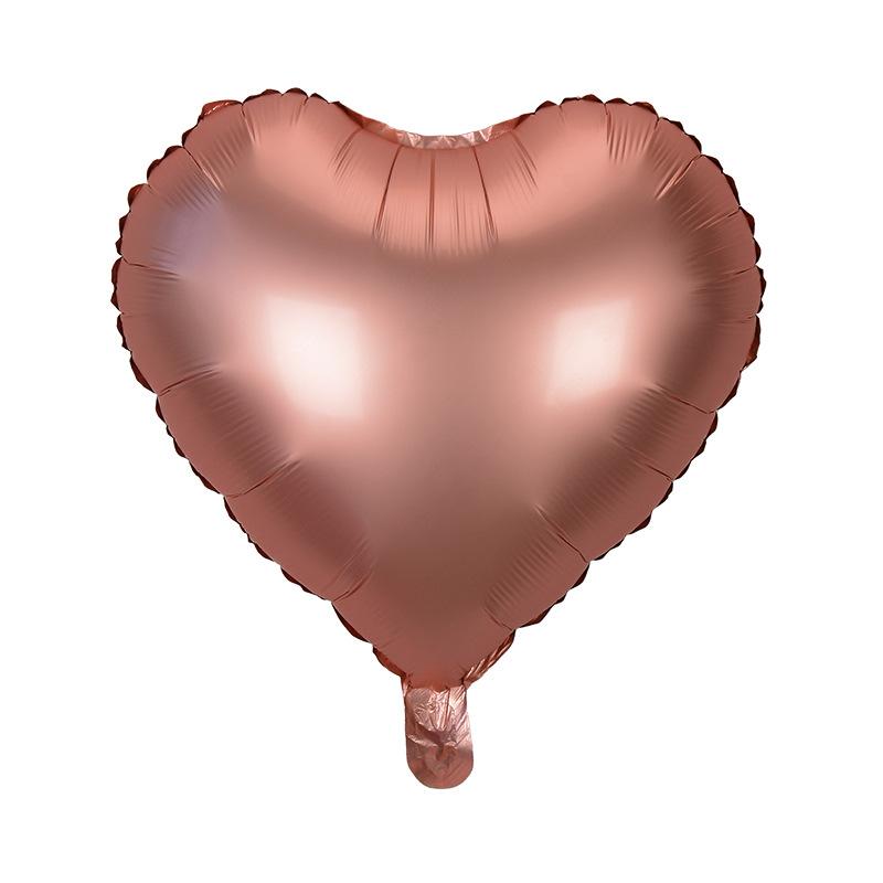 18 Inch Metallic Color Love Balloon Pentagram Aluminum Film Balloon Wedding Party Decoration Metallic Luster Color Balloon