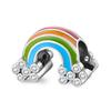 KATAOKA Fashion 925 Sterling Silver Charming Rainbow Charms Beads Fit Original Charm Bracelet Jewelry