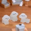 Ручная работа Серебристые фигурки собак Мультфильм Микро Ландшафт Украшение для дома