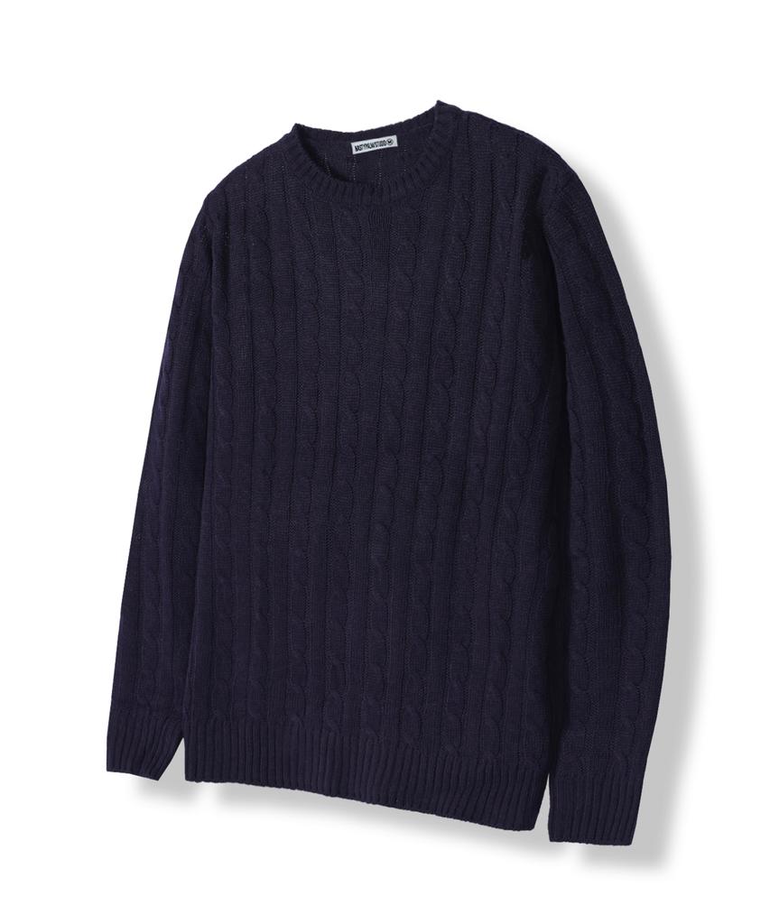 NP STUDIO [2Pack] Standard Round Cable Knit 9 Colors