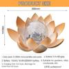 Lotus Shaped Solar Lotus Light Cordless Sculpture Garden Lamp Garden Solar Lights  Home Decoration