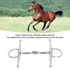 Ring Style Full Cheek Bit Jointed Design Horse Mouth Bit Horse Snaffle Bit  Equestrian Training