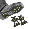 10 Studs Snow Ice Claw Anti-Skid Snow Ice Thermo Plastic Elastomer Climbing Shoes Spikes Grips Cleats Over Shoes Covers Crampons