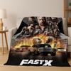 Модное Фланелевое Одеяло Fast & Furious X Dominic Art, Уютное Мягкое Плед для Дома Спальни Кровати Дивана Покрывало для Пикника Подарок Ребенку