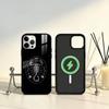 Дерзкий Темный Готический Чехол-Скорпион для Телефона iPhone17,16,15,14,13,12,11 Plus,Pro Max Магнитный Для Magsafe Беспроводной Зарядки