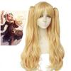 Anime FGO Fate Grand Order Ereshkigal Cosplay Wig Servant Lancer Chip Ponytails Blonde Hair Cosplay Wigs