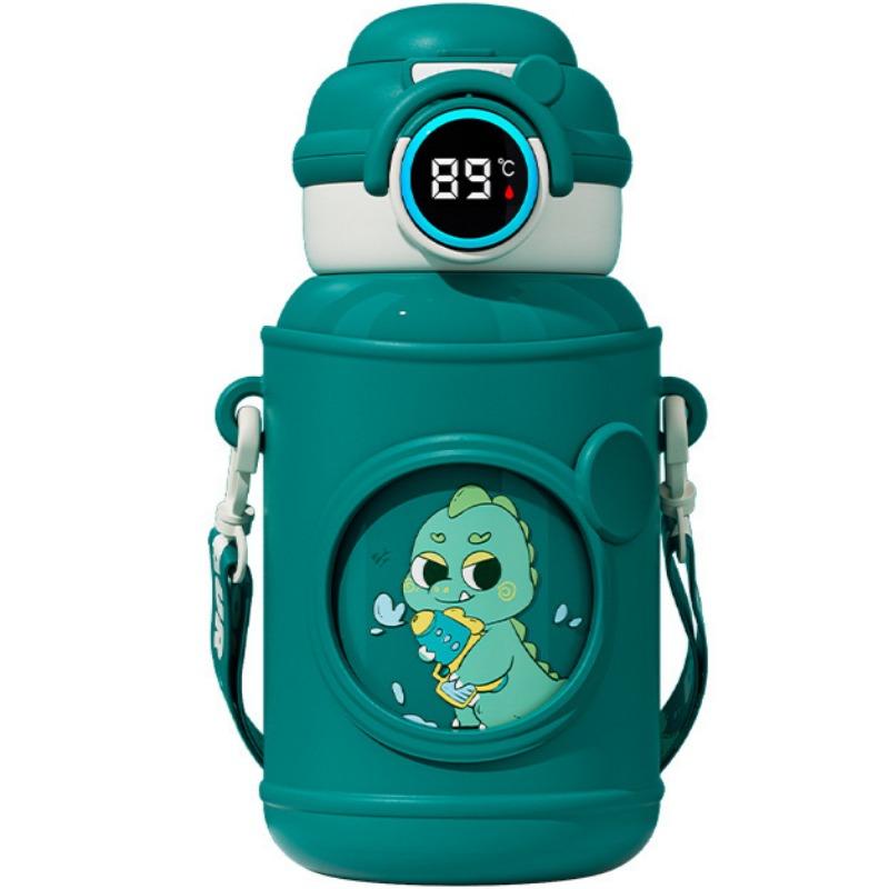 500 мл детские термосы для путешествий на открытом воздухе с термометром сохраняют холод термос из нержавеющей стали с чашкой для воды