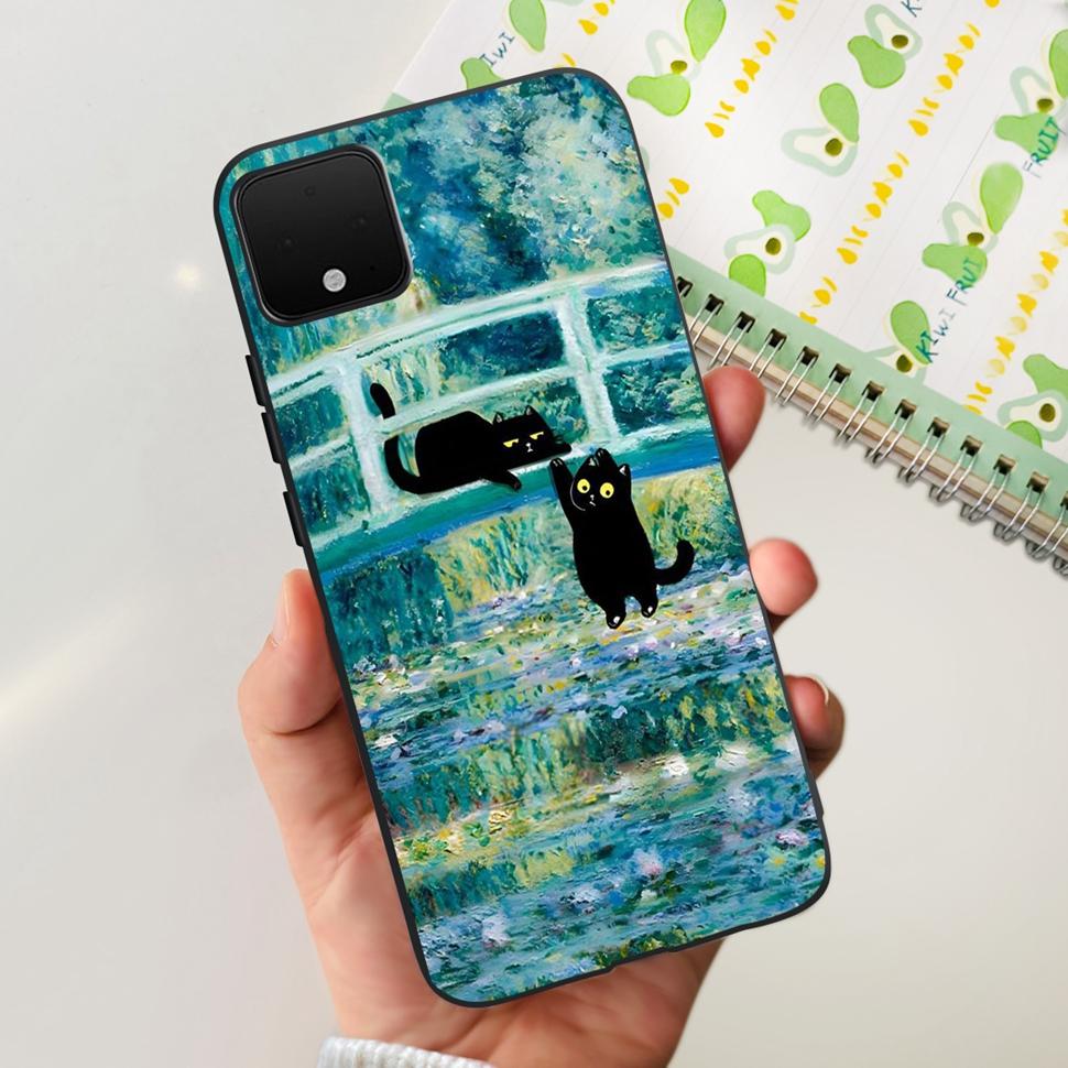 For Google Pixel 4 XL Case G020P G020 Fashion Painted Cover Soft Silicone Phone Casing For Google Pixel4 XL Back Cover Bumper