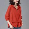 Shirt for Women    Large Size Cotton Hooded T-shirt Soft Loose Printed Casual Comfortable Pullover T-shirt Top