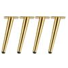 4Pcs Furniture Legs Coffee Table Legs, Black and Gold Metal Home DIY Projects Sofa Leg TV Cabinet Leg,Chair Leg,Ottoman Leg