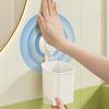 Многоразовый контейнер для хранения зубных щеток с присоской, стойка для мелочей без перфоратора для ванной комнаты, кухонная утварь, органайзер, держатели, полка для дома
