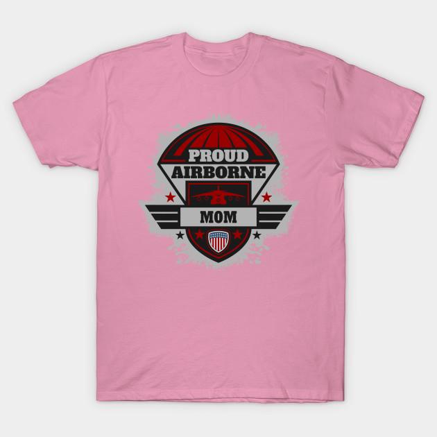 Футболка женская Proud Airborne Mom Harajuku Print Kawaii футболка летняя женская футболка с коротким рукавом топ