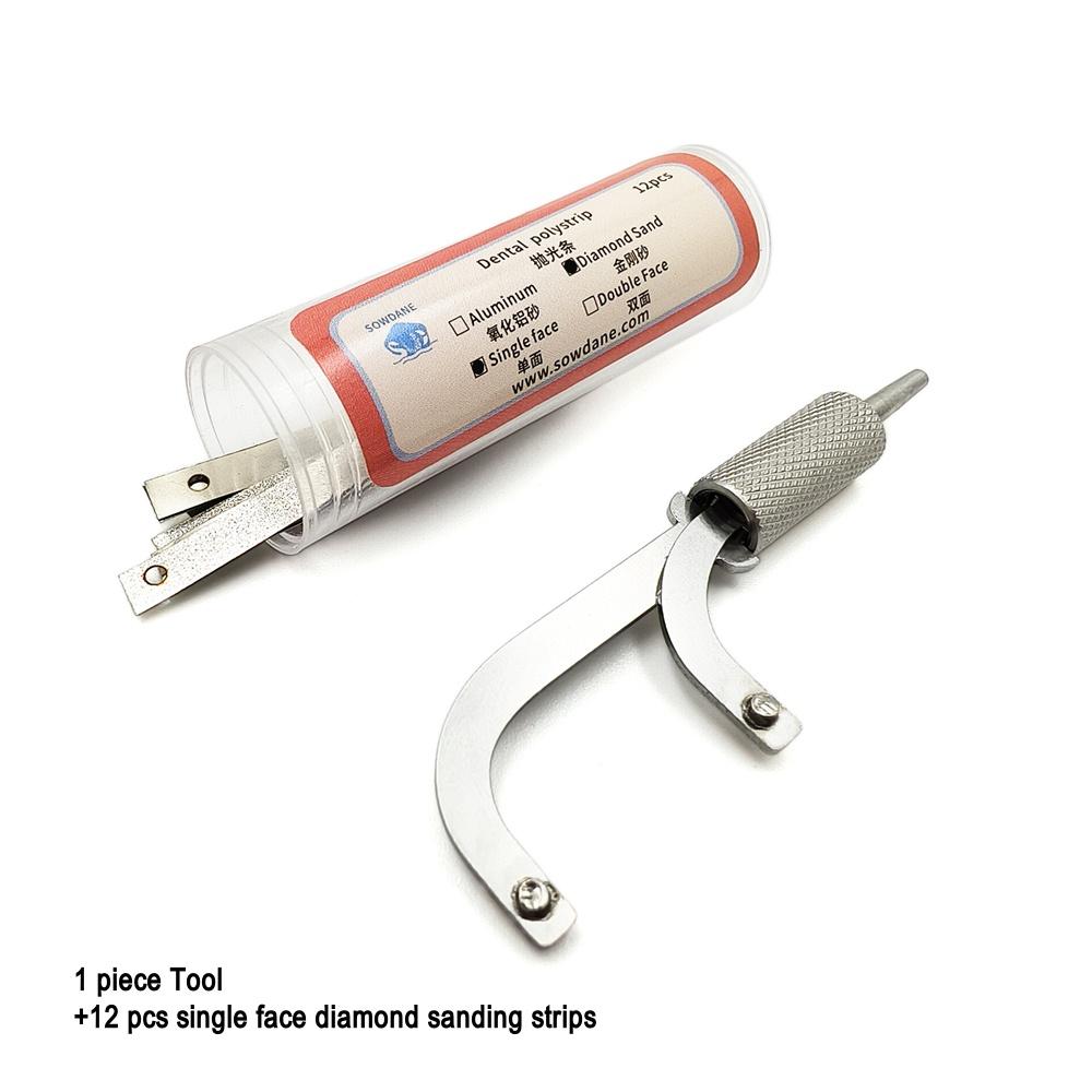 Стоматологические ортодонтические инструменты для межпроксимальной обработки эмали Заменяемые полоски Полировка зубной эмали Редукция зубов Инструмент для отбеливания зубов
