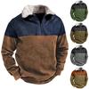 Spring And Men's Standing Collar Sweatshirt Is Outdoor Casual Sweaters Tops