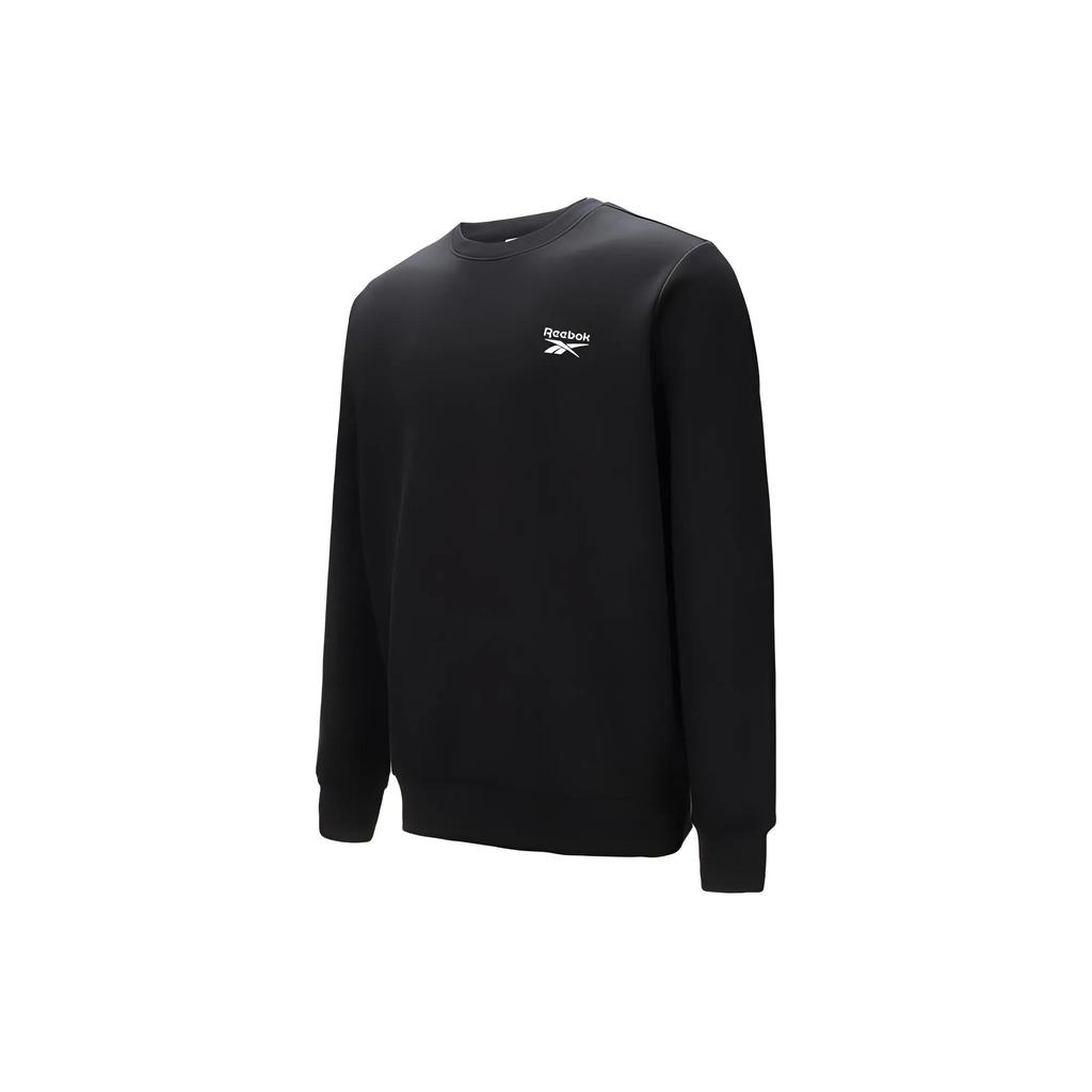 Reebok Sweatshirts Unisex Black Crew Neck Moderate (Unisex) Sweatshirts GR8470