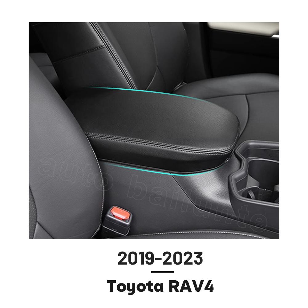 Чехол на подлокотник автомобиля, черный кожаный чехол для центральной консоли, подходит для Toyota RAV4 RAV 4 2022 2023