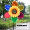 Садовые DIY Ветряные вертушки Красочные подсолнухи Ветряные мельницы Пластиковые ветряные вертушки Декор Вертушки Игрушки