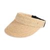 Helen Kaminski Hat51381 Ntbk Medea Natural Black Visor Sun Cap