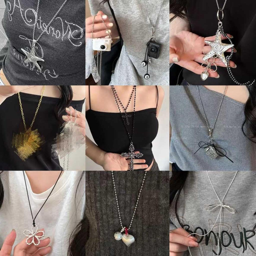 Ожерелье Y2K «Морская звезда»: Крутой, Милый Стиль для Женской Моды